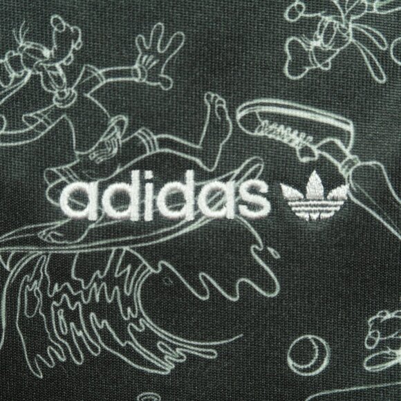 Adidas Disney Goofy Sst Jacket Mens L Black Long Sleeve New - Picture 5 of 10